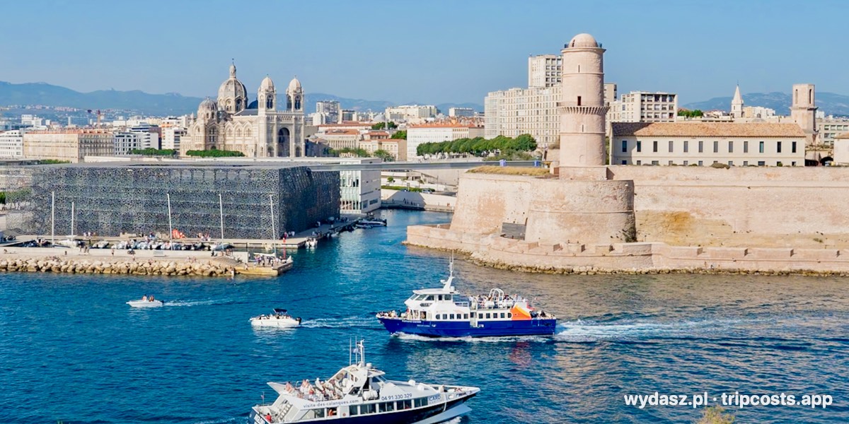 Fort Saint-Jean, Mucem i katedra La Major przy wejściu do Starego Portu w Marsylii